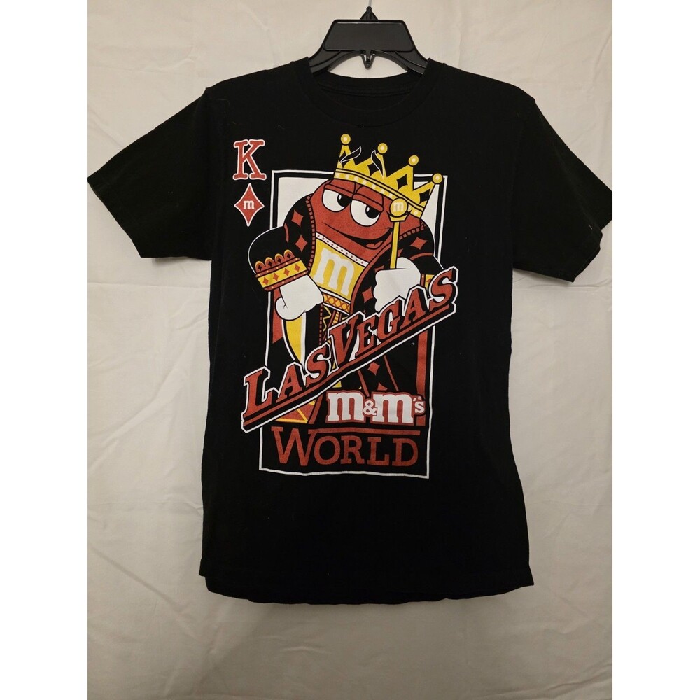 M&Ms World S T-Shirt Logo Las Vegas Short Sleeve Black Small